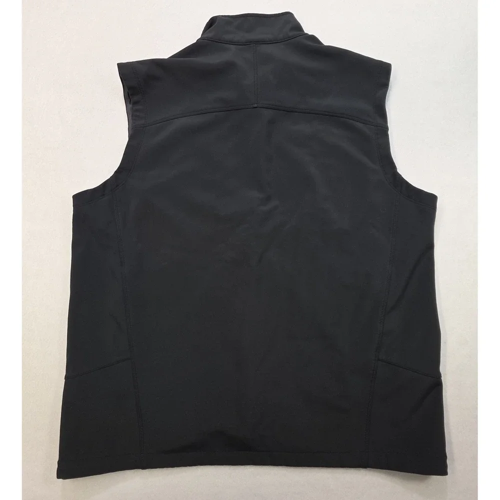 The North Face Apex Softshell Vest Mens XL Black White Wind H2O Resistant
